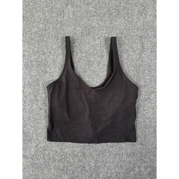 lululemon athletica Tops - Lululemon Align Tank Top Womens 6 Black‎ Cropped Active Bra Yoga Gym